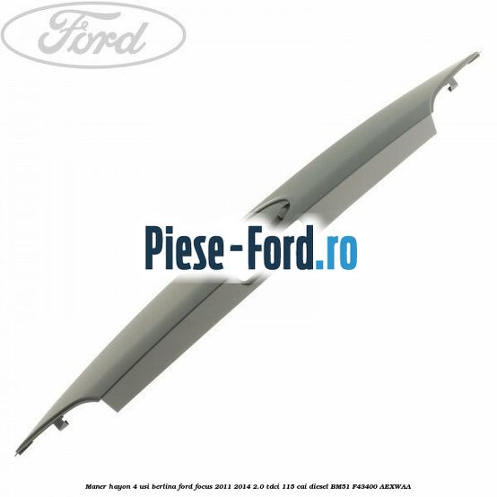 Extensie bara spate, pentru esapament central Ford Focus 2011-2014 2.0 TDCi 115 cai diesel